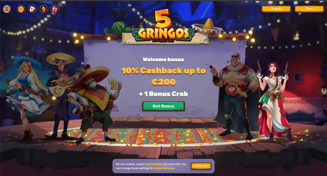 5Gringos Casino Recensione