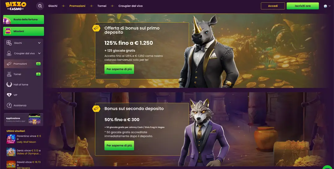 Bonus di Benvenuto e Promozioni