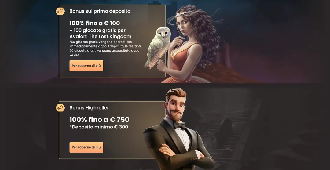 Bonus e Promozioni Offerti