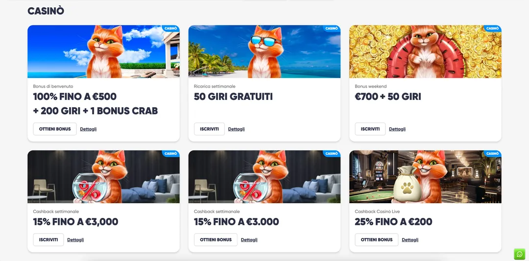 Bonus e Promozioni di Cazimbo