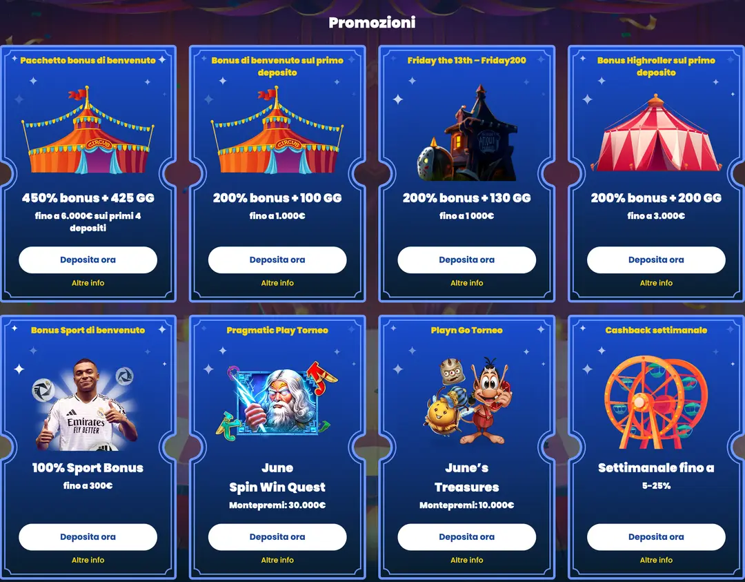 Bonus e Promozioni di RollinoCasino