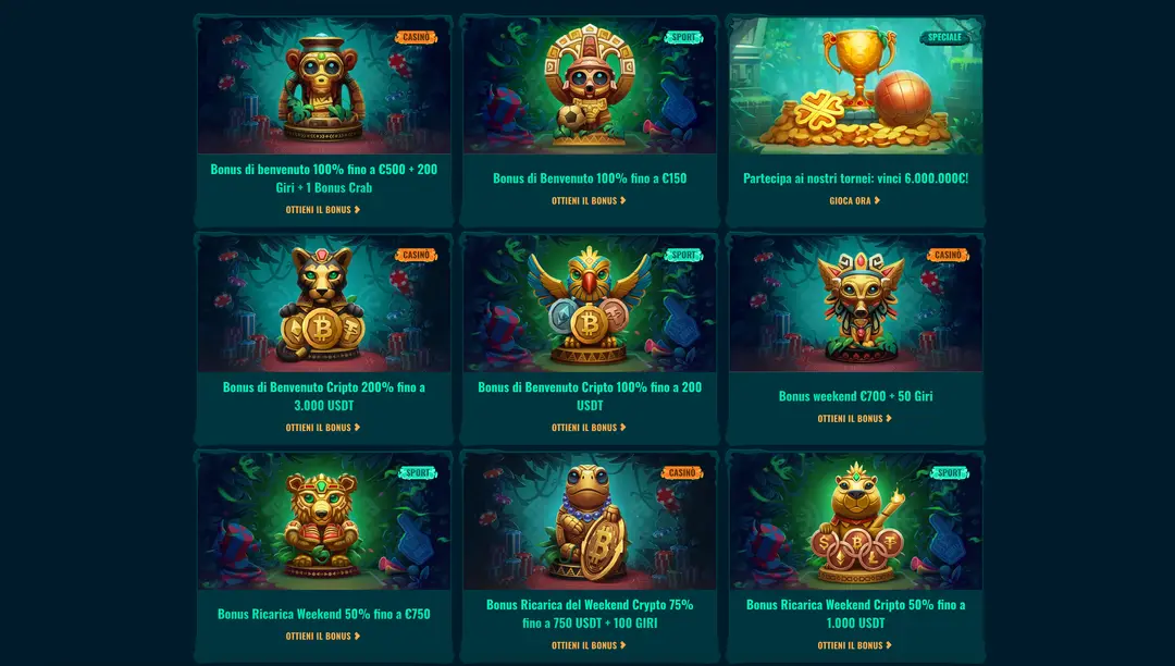 Bonus e Promozioni di Spinanga