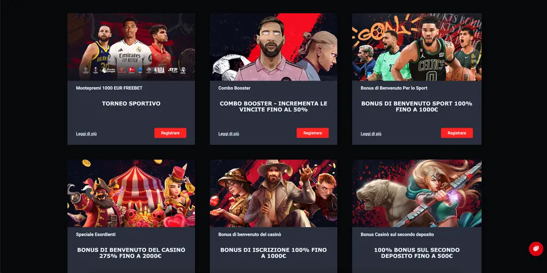 Bonus e Promozioni su 31 Bet