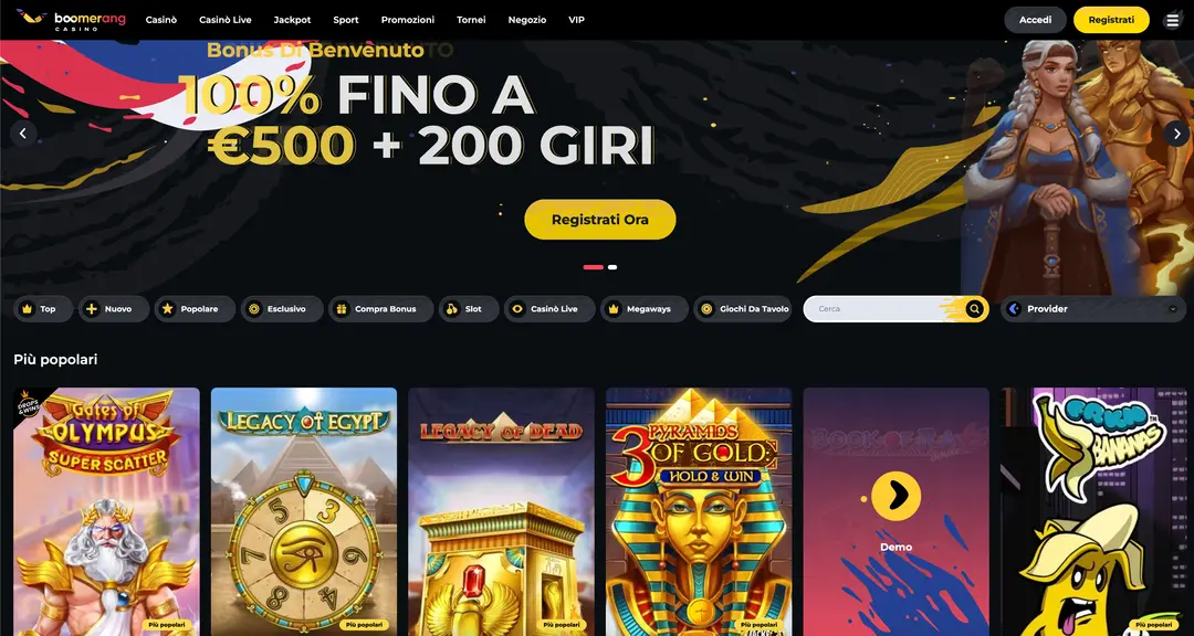 Boomerang Casino Recensione