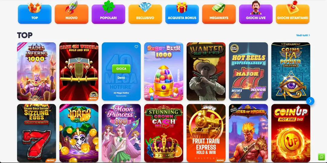 Giocare su CazimboCasino