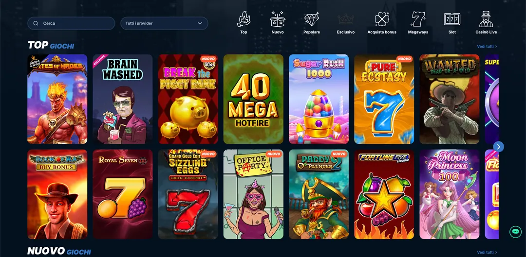 Gioco e Offerta di Giochi su Playzilla Casinò