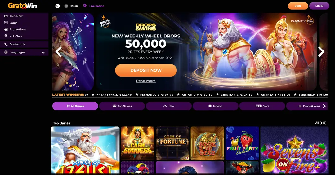 Gratowin Casino Recensione