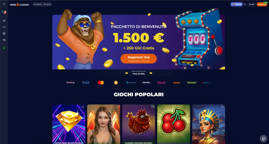Nine Casino Recensione Italia