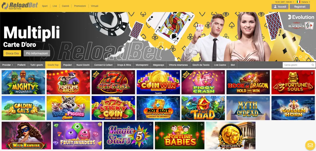Recensione ReloadBet Casinò
