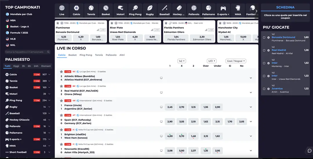 Scommesse Sportive su Powbet