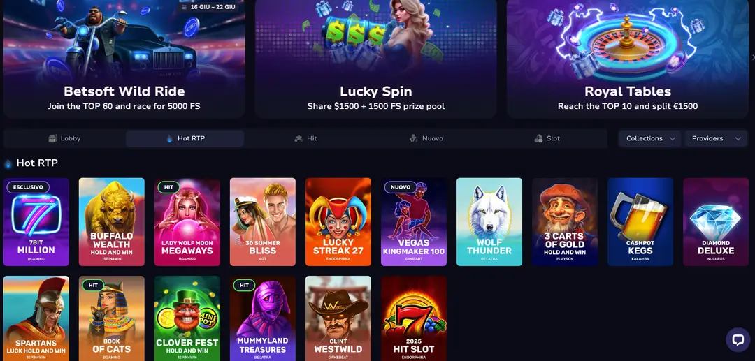 Selezione di Giochi al 7BitCasino