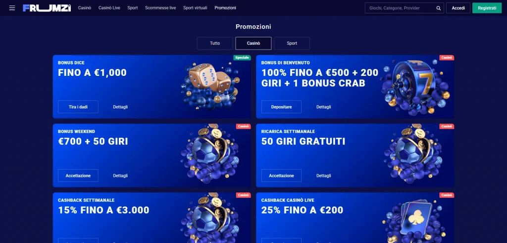 metodi di deposito e prelievo