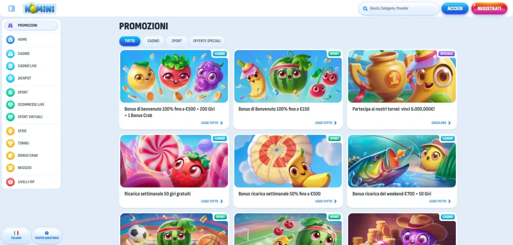 nomini casino recensioni