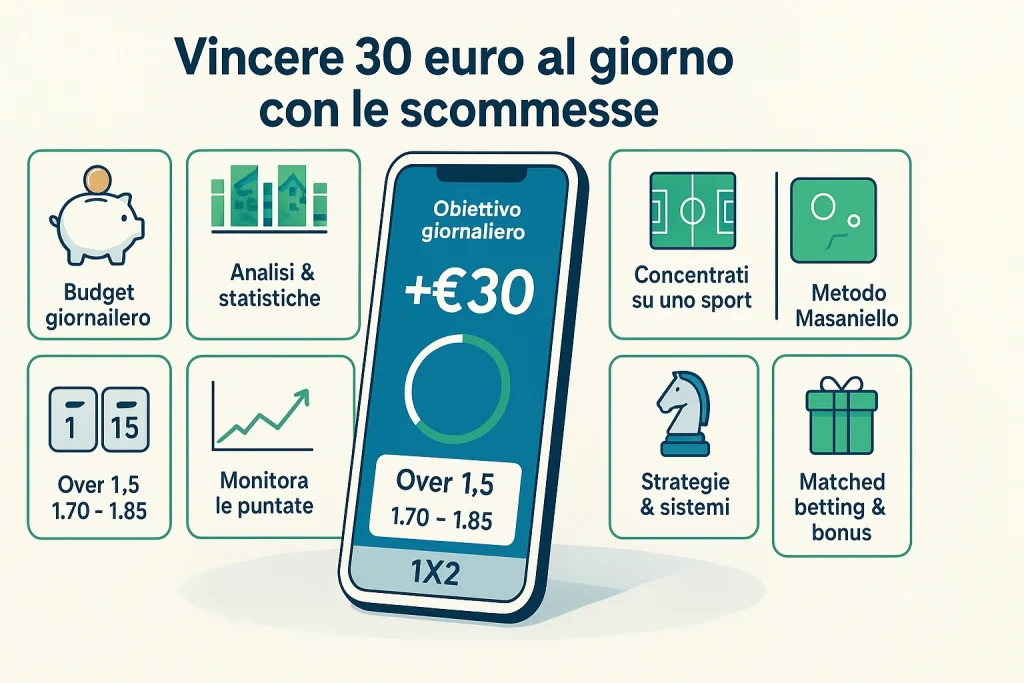 vincere 30 euro al giorno scommesse